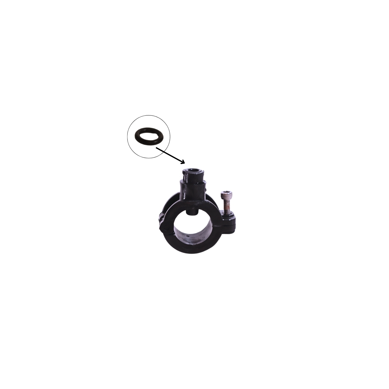 Clik system nozzle clamp